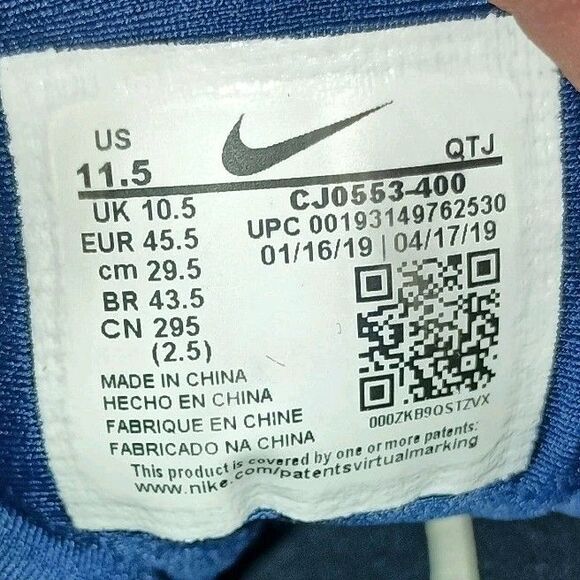 Nike Shoes Mens Size 11.5 Air Vapormax Plus Racer Blue University Red CJ0553-400 main image 14
